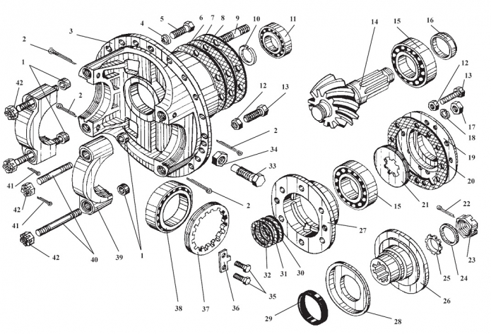 Главная передача 333В,333В-01,333В4,332С-01,332С4-01(1)