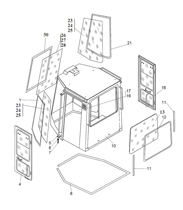 Кабина 332В, В4,С4-02(5)