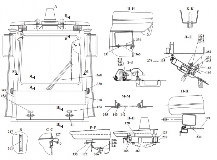 Кабина 332В, В4,С4-02(7)