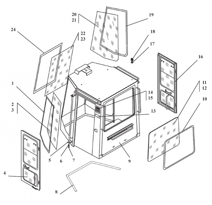 Кабина 333В,333В-01,333В4,332С-01,332С4-01(3)