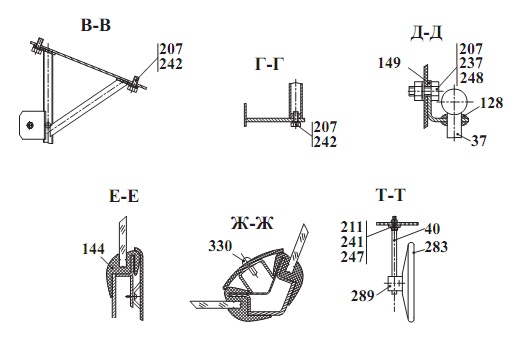 Кабина 342В, В4, В4-01, С4, С4-01, Р(16)