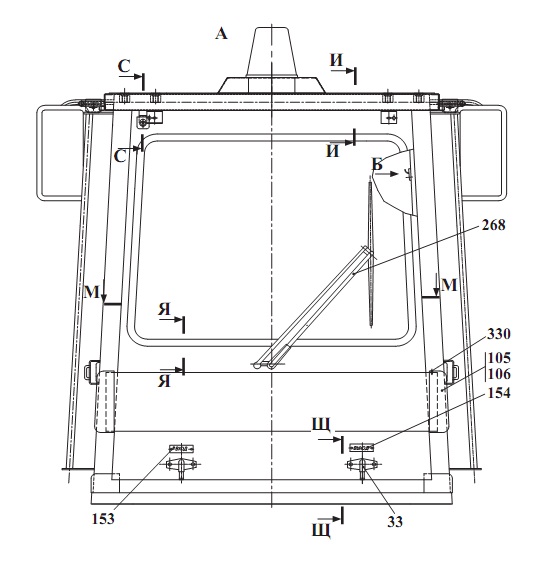 Кабина 342В, В4, В4-01, С4, С4-01, Р(17)