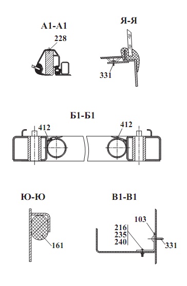 Кабина 342В, В4, В4-01, С4, С4-01, Р(24)