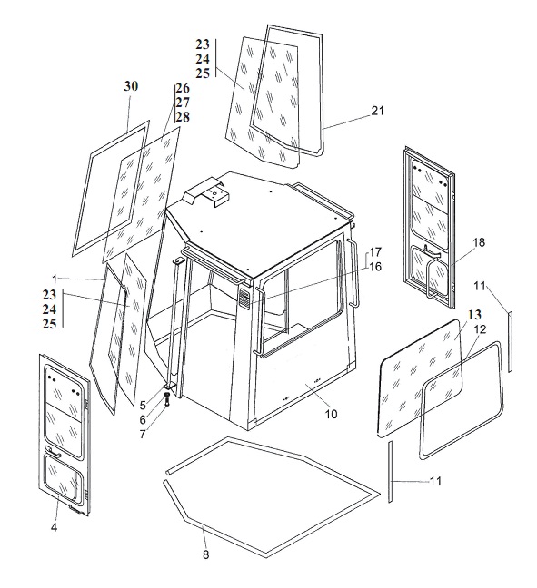 Кабина 342В, В4, В4-01, С4, С4-01, Р(5)