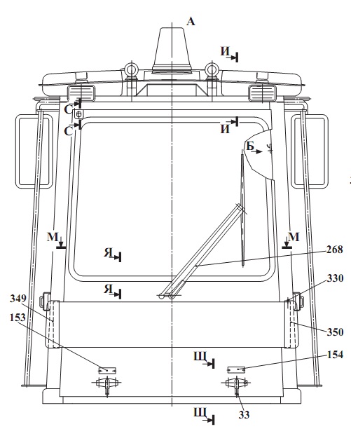 Кабина 342В, В4, В4-01, С4, С4-01, Р(8)
