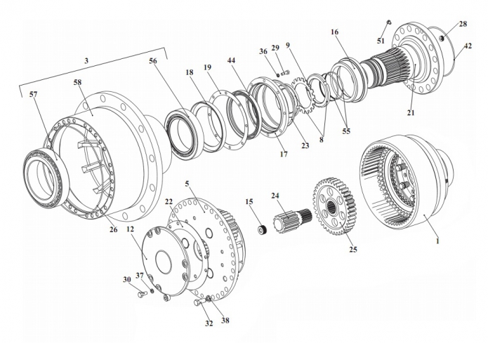 Колесная передача 332В, В4,С4-02(1)