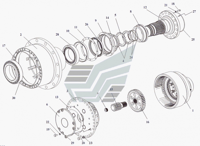 Колесная передача 351(1)