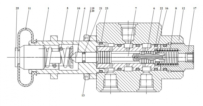 Кран тормозной 527(1)