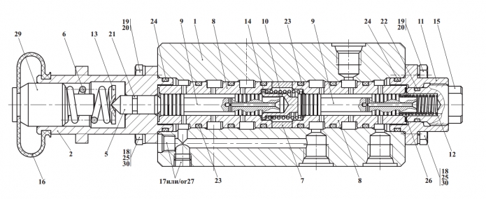 Кран тормозной