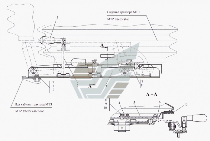 Механизм подъема 702, 702А, 702А-01, 702B