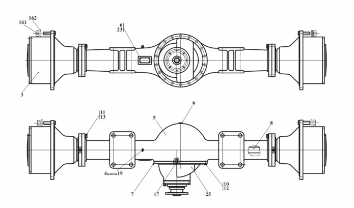 Мост ведущий 2551(1)