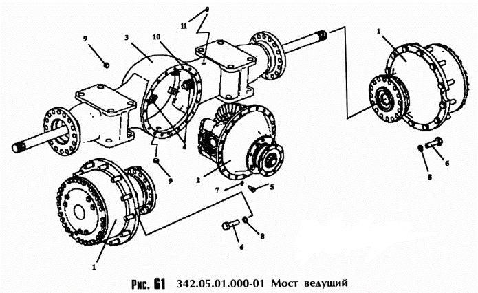 Мост ведущий 342с(1)