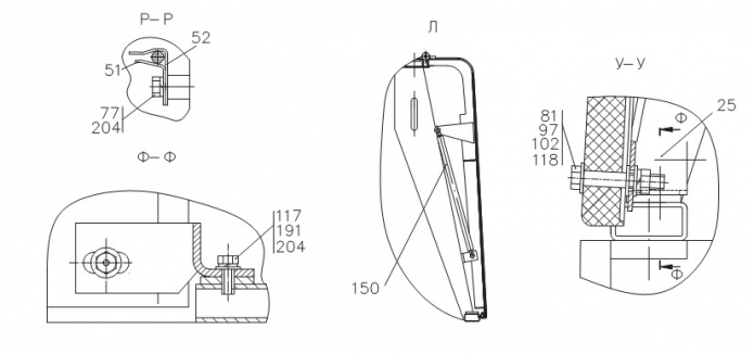 Облицовка 342В, В4, В4-01, С4, С4-01, Р(19)