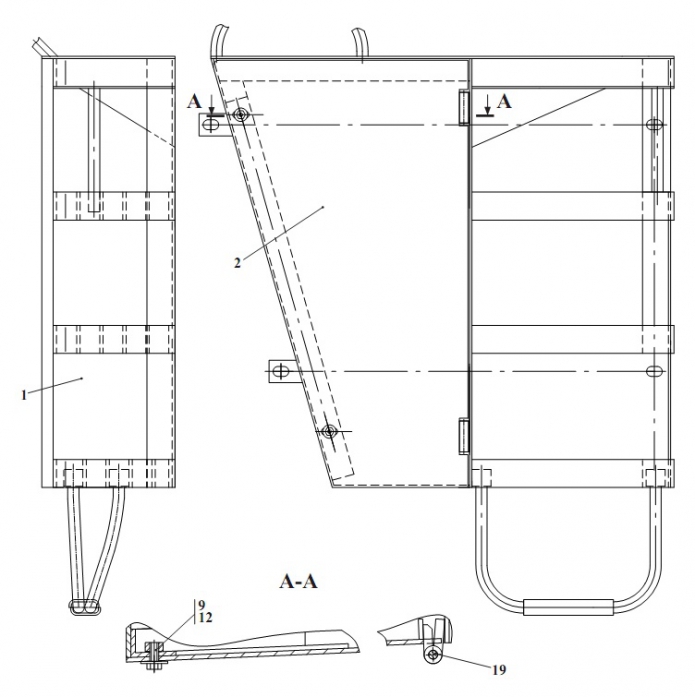 Отсек с лестницей 2661-01(1)