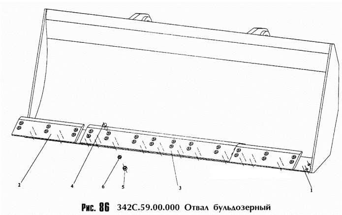 Отвал бульдозерный 342с(1)