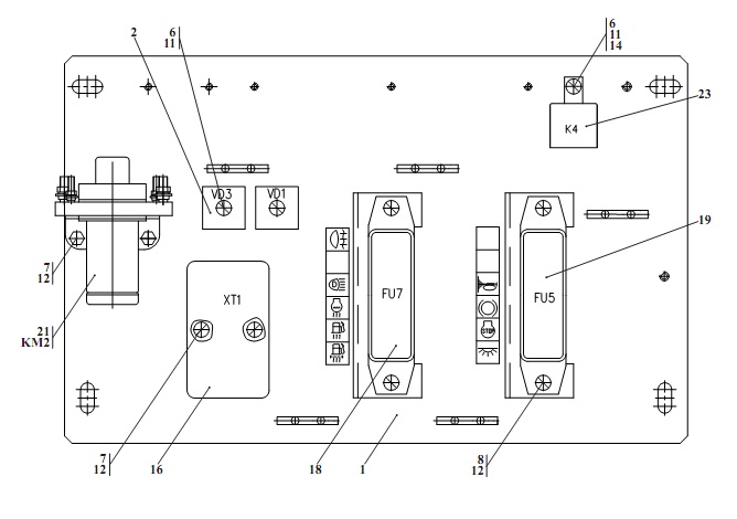 Панель аппаратов 371(1)