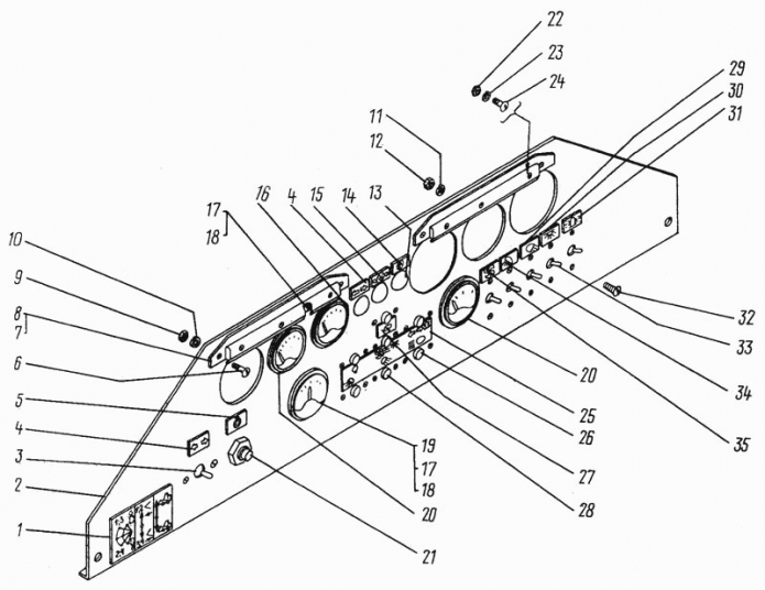 Панель приборов 342B(1)