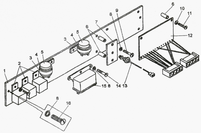 Панель реле 327(1)