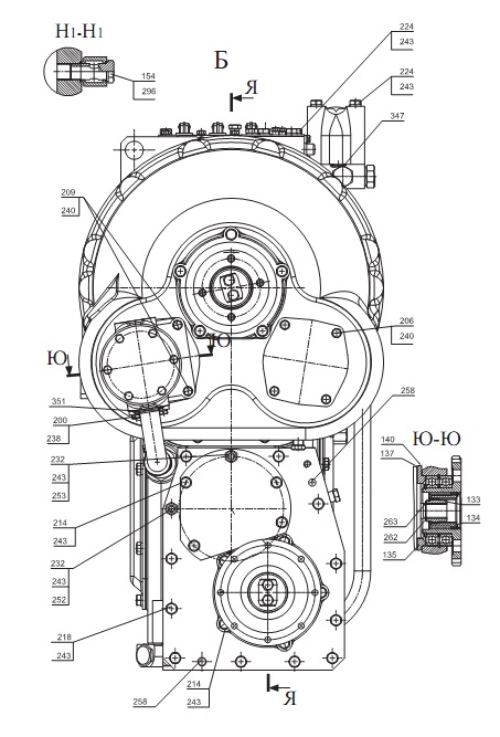 Передача гидромеханическая 2661-01(3)