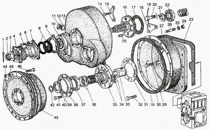 Передача гидромеханическая 327(3)