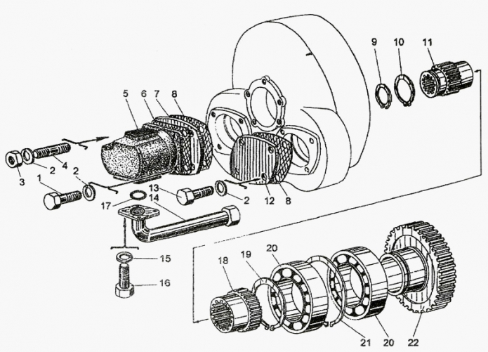Передача гидромеханическая 327(4)