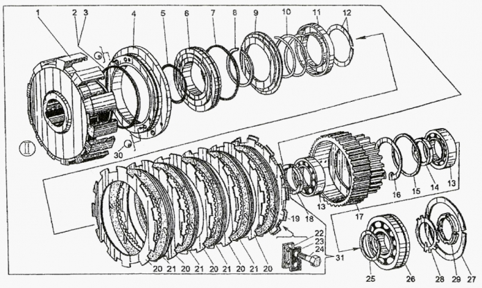 Передача гидромеханическая 327(6)