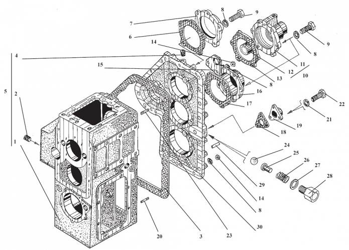 Передача гидромеханическая 333В,333В-01,333В4,332С-01,332С4-01(2)
