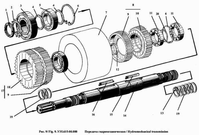 Передача гидромеханическая 342a(5)