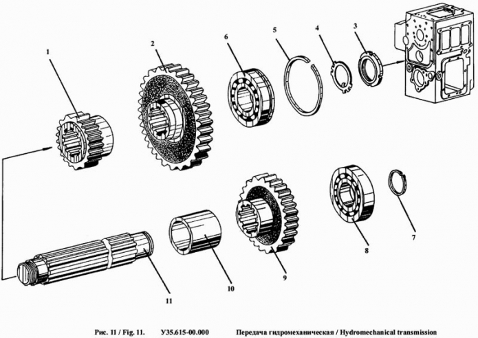 Передача гидромеханическая 342a(7)