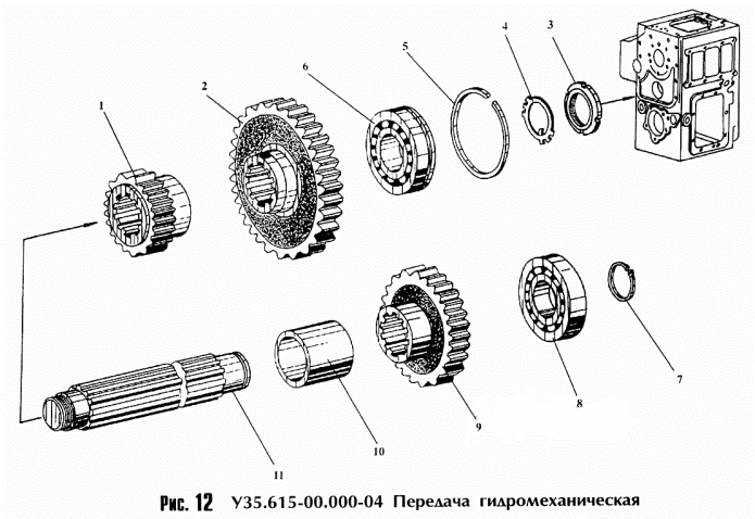 Передача гидромеханическая 342c(5)