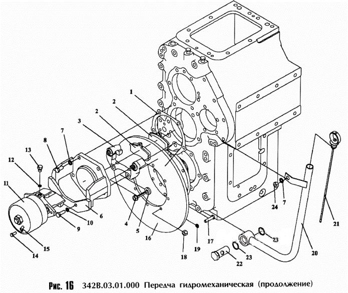 Передача гидромеханическая 342c(9)