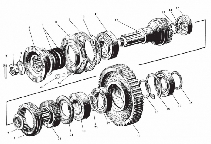 Передача гидромеханическая 342В(7)