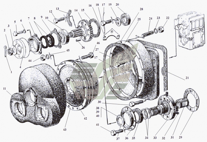 Передача гидромеханическая 351(3)