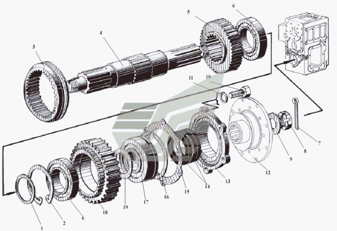 Передача гидромеханическая 351(9)