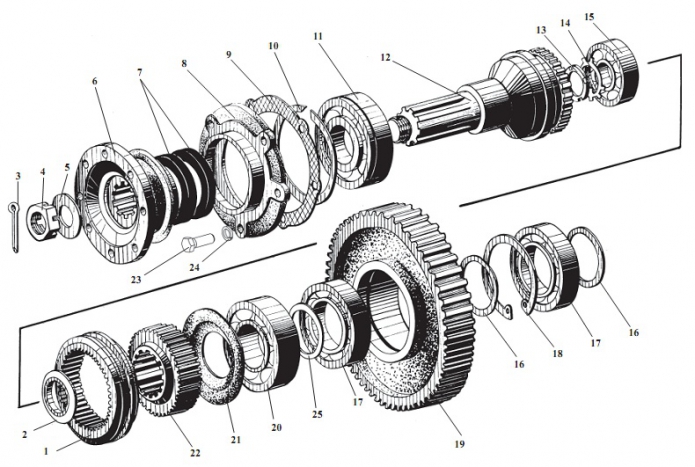 Передача гидромеханическая 352(7)