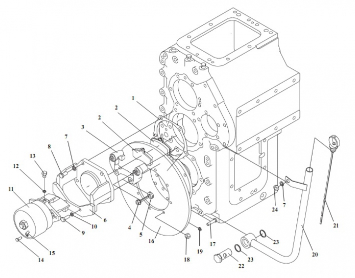 Передача гидромеханическая 352(8)