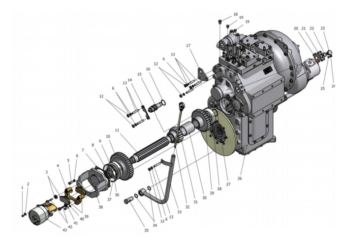 Передача гидромеханическая унифицированная 342В, В4, В4-01, С4, С4-01, Р(4)