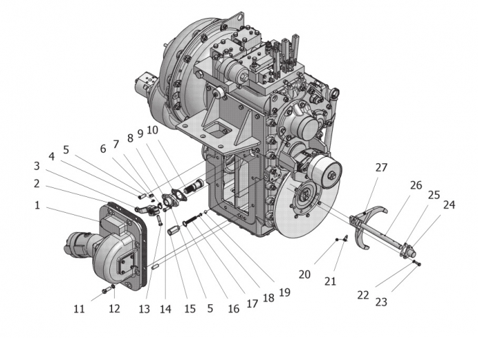Передача гидромеханическая унифицированная 342В, В4, В4-01, С4, С4-01, Р(6)
