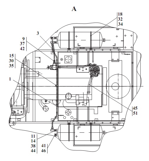 Пневмосистема 342В, В4, В4-01, С4, С4-01, Р(2)