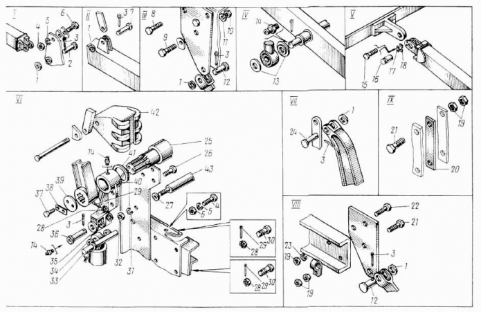 Подвеска рабочего органа 9531 (ДЭ-226) (2)