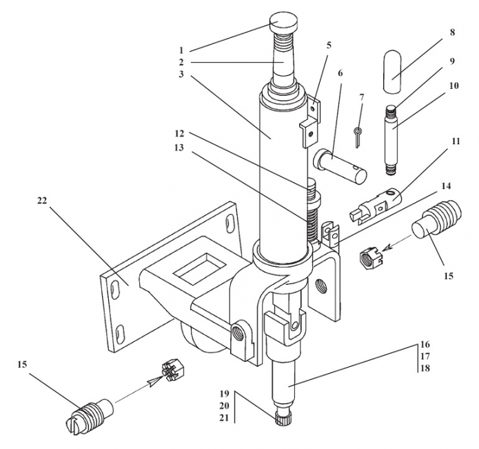 Привод гидроруля 342В(1)