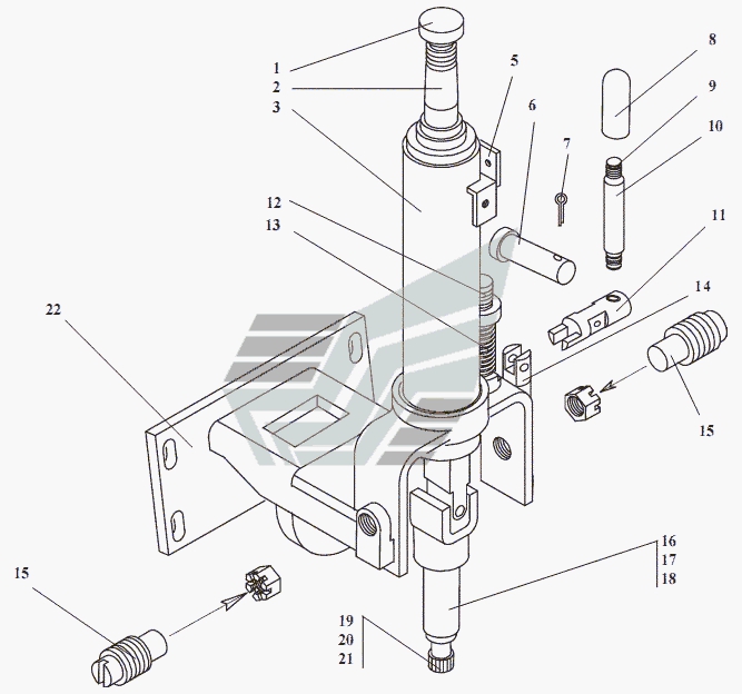 Привод гидроруля 351(1)