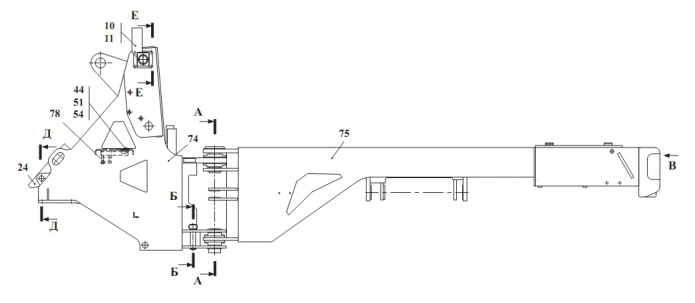 Рама с литым противовесом 342В, В4, В4-01, С4, С4-01, Р(1)