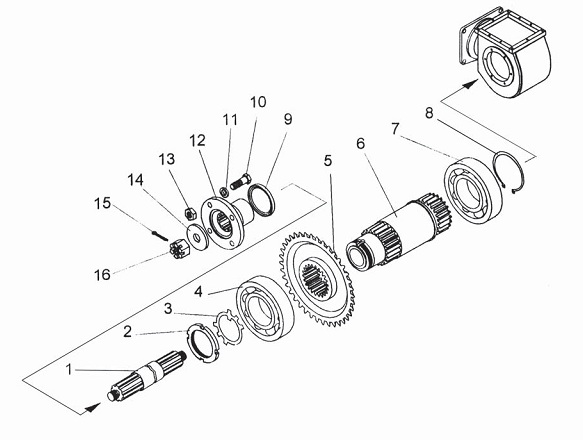 Редуктор конический 8047А(3)