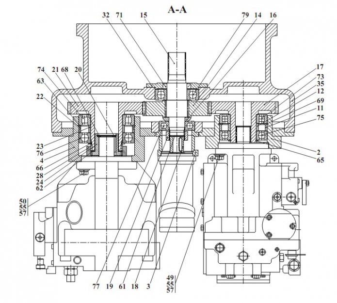 Редуктор отбора мощности 2551(3)