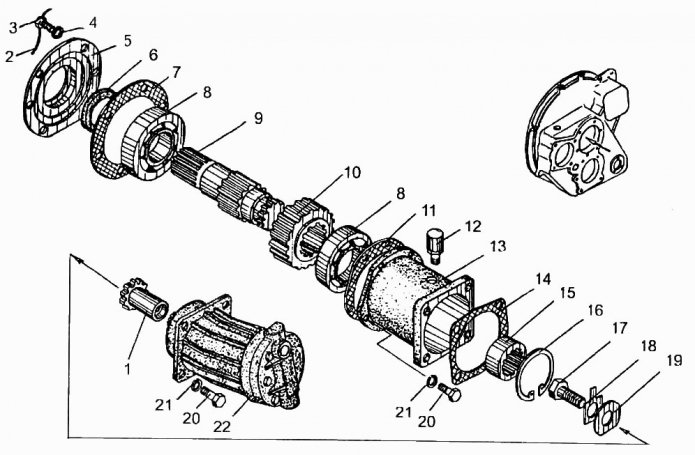Редуктор отбора мощности 333(2)
