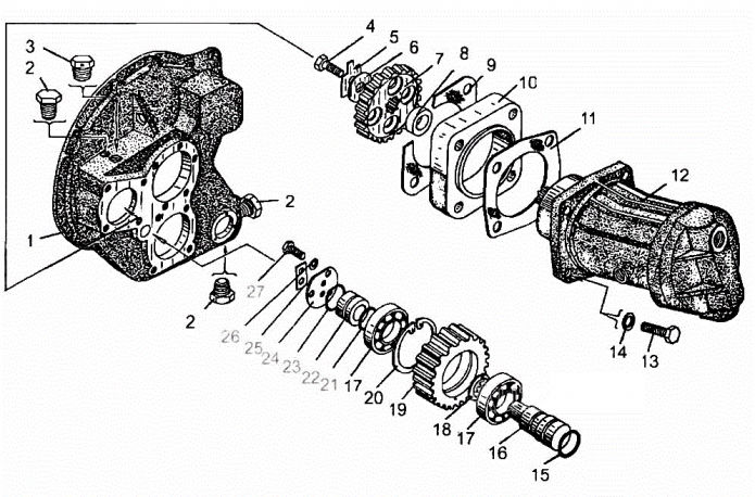 Редуктор отбора мощности 342(1)