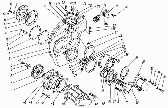 Редуктор отбора мощности 342B(1)