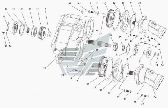Редуктор отбора мощности 351(1)