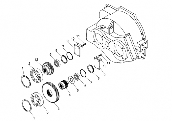 Редуктор привода насосов 6622(1)
